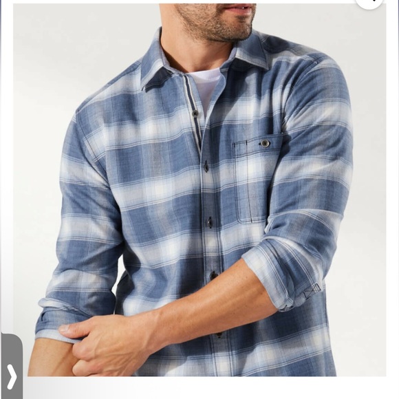 Tommy Bahama Gray Canyon Beach Flannel